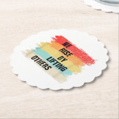 Wir erheben uns, indem wir andere Motivierend Zita Untersetzer (angewinkelt)