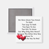 Wir erhielten magnet (Vorderseite/Rückseite)