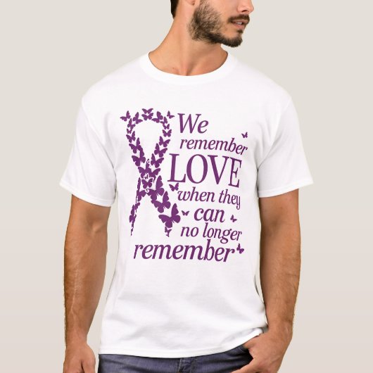 Wir erinnern uns an die Alzheimer-Sensibilisierung T-Shirt (Vorderseite)