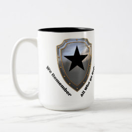 Wir erinnern uns zweifarbige tasse