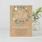 Wir erneuern noch immer rustikale Blumenladen Einladung (Stehend Vorderseite)