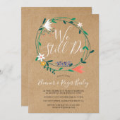 Wir erneuern noch immer rustikale Blumenladen Einladung (Vorne/Hinten)