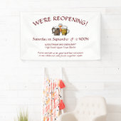 WIR ERÖFFNEN! Bar Restaurant Relaunch Custom Banner (Insitu)