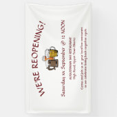 WIR ERÖFFNEN! Bar Restaurant Relaunch Custom Banner (Vertikal)