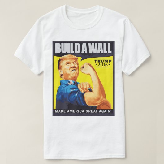 Wir errichten Wand Donald- Trumpwahl-T - Shirt (Design vorne)