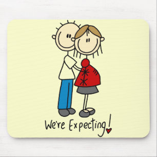 Wir erwarten Baby-T-Shirts und Geschenke Mousepad