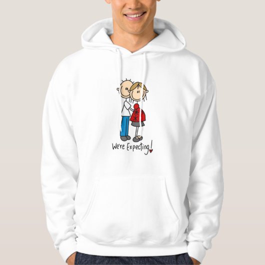 Wir erwarten Babyt-shirts und -geschenke Hoodie (Vorderseite)