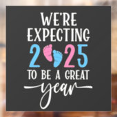 Wir erwarten, dass 2025 ein Jahr der großen Paare Fensteraufkleber (Blatt 2)