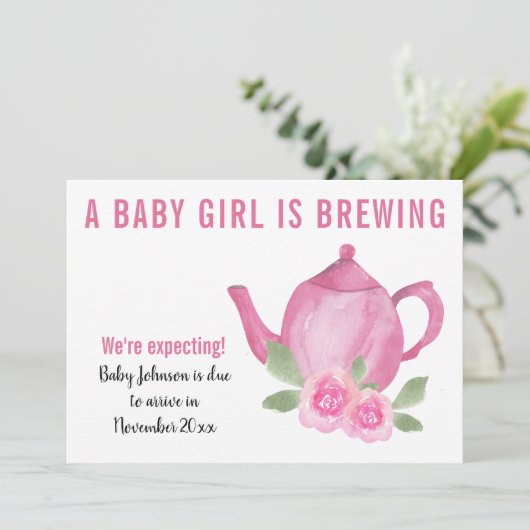 Wir erwarten, dass ein Baby eine Schwangerschaft b Ankündigung (Stehend Vorderseite)