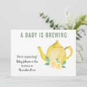 Wir erwarten, dass ein Baby eine Schwangerschaft z Ankündigung (Stehend Vorderseite)