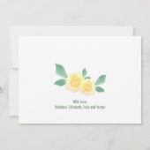 Wir erwarten, dass ein Baby eine Schwangerschaft z Ankündigung (Rückseite)