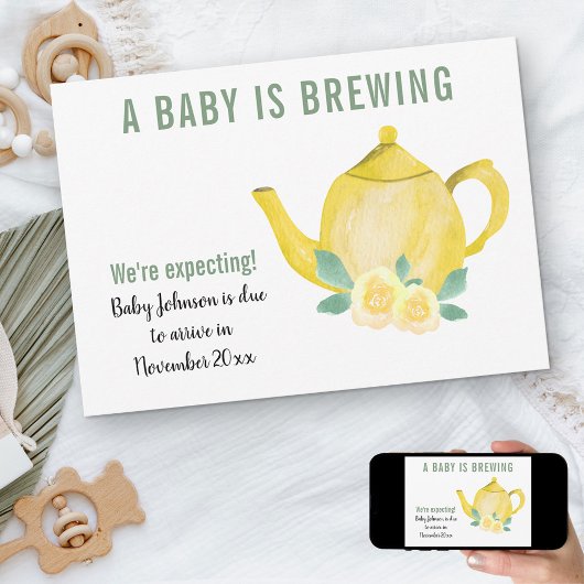 Wir erwarten, dass ein Baby eine Schwangerschaft z Ankündigung