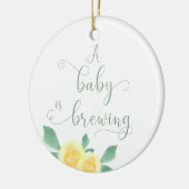 Wir erwarten, dass ein Baby Personalisiert braut Keramik Ornament (Links)