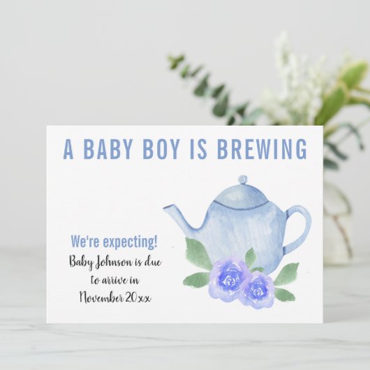 Wir erwarten, dass ein Baby schwanger wird Ankündigung (Stehend Vorderseite)