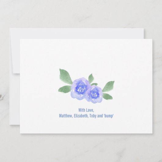 Wir erwarten, dass ein Baby schwanger wird Ankündigung (Rückseite)