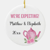 Wir erwarten, dass ein Baby Teekanne züchtet Keramik Ornament (Hinten)