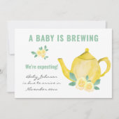 Wir erwarten, dass Foto Baby Schwangerschaft zücht Ankündigung (Vorderseite)