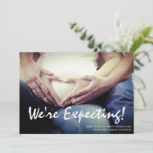 Wir erwarten die Ankündigung der Schwangerschaft (Stehend Vorderseite)