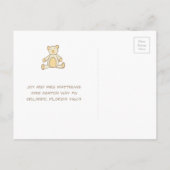 Wir erwarten die Ankündigung von Bärenbaby (Rückseite)