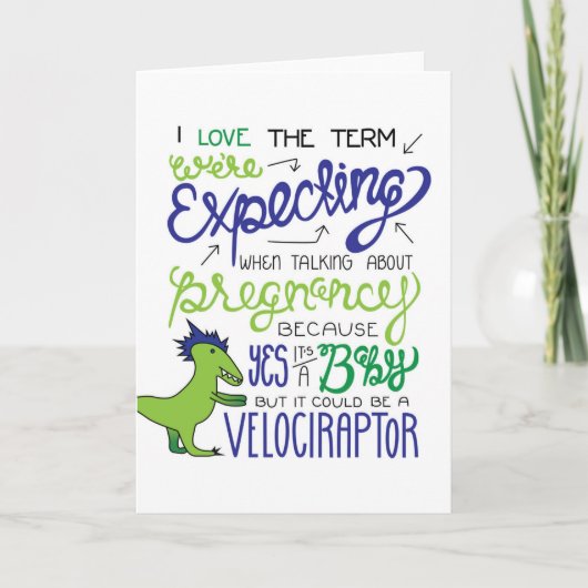 Wir erwarten ein Baby, aber es könnte... Ankündigung (Vorderseite)