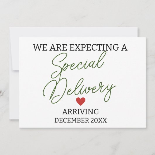 Wir erwarten eine besondere Schwangerschaft bei de Ankündigung (Vorderseite)