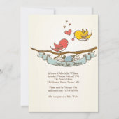 Wir erwarten eine Einladung für Paare mit Babydusc (Vorderseite)