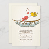 Wir erwarten eine Einladung für Paare mit Babydusc (Vorne/Hinten)