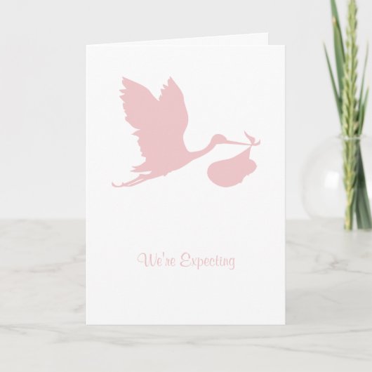 Wir erwarten eine Karte (Vorderseite)