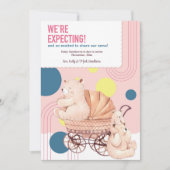 Wir erwarten eine Schwangerschaftsankündigung Einladung (Vorderseite)