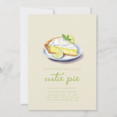 Wir erwarten einen Süsse-Kuchen Einladung (Vorderseite)