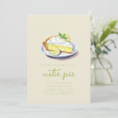 Wir erwarten einen Süsse-Kuchen Einladung (Stehend Vorderseite)