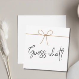 Wir erwarten Minimalistische Schwangerschaftsankün Einladung