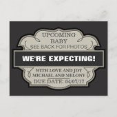 Wir erwarten! Personalisierte Ankündigung (Vorderseite)