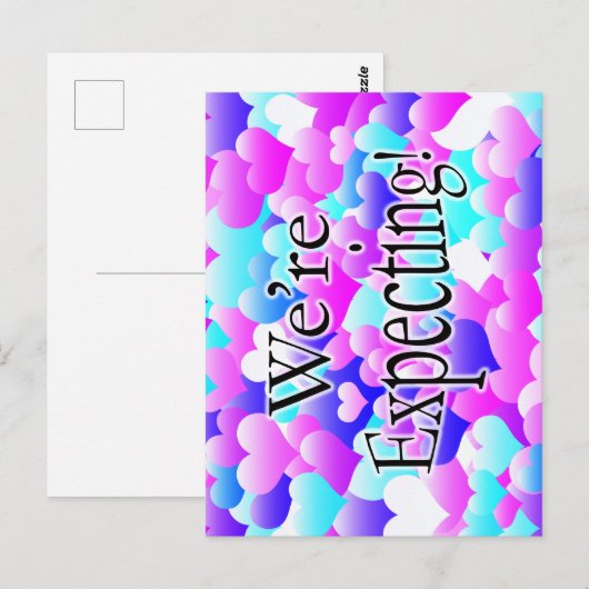 Wir erwarten! postkarte (Vorne/Hinten)