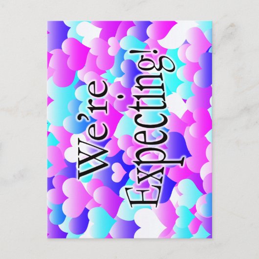 Wir erwarten! postkarte (Vorderseite)