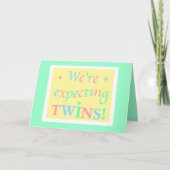 "Wir erwarten TWINS!" Ankündigung (Vorderseite)