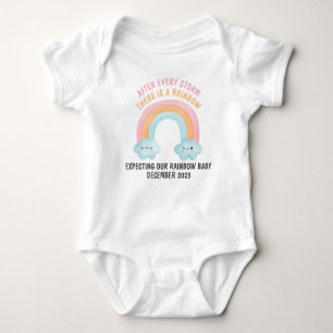 Wir erwarten unser Rainbow Baby Baby Strampler