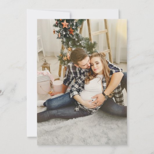 Wir erwarten winzige Weihnachtsschneeflocken 2 Fot Ankündigung (Rückseite)