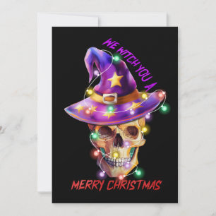 Wir erwecken ein fröhliches Weihnachts-Skelett San Einladung