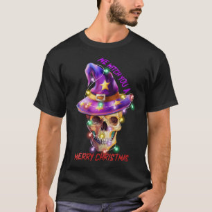 Wir erwecken ein fröhliches Weihnachts-Skelett San T-Shirt