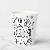 Wir erwecken Sie ein gemütliches Hex-Mas Pappbecher (Vorderseite)