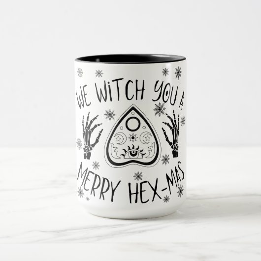 Wir erwecken Sie ein gemütliches Hex-Mas Tasse (Zentrum)