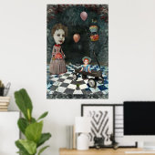 Wir essen [ und das Abendessen wird serviert ] Poster (Heimbüro)