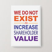 Wir existieren nicht für Aktionäre Button (Vorderseite)