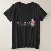 Wir fahren 4 Eis Große Größe T-Shirt (Design vorne)