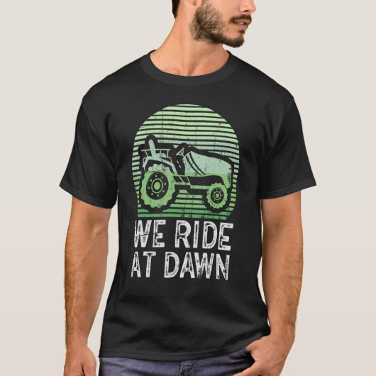 Wir fahren am Morgengrasmäher und machen Lachs Day T-Shirt (Vorderseite)