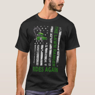 Wir fahren am Morgengrasmäher und machen Lachs Day T-Shirt
