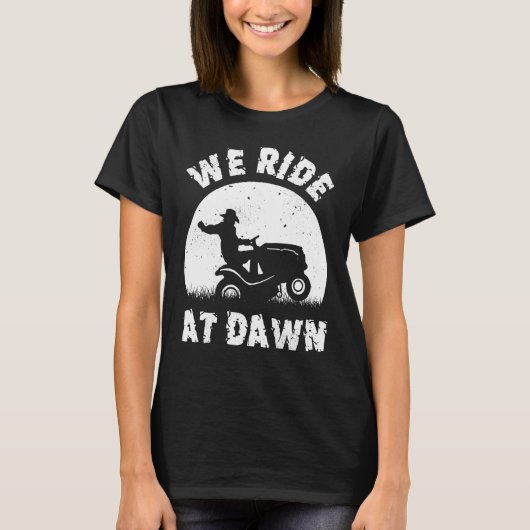 Wir fahren auf dem Reiten der Morgenmäuse T-Shirt (Vorderseite)
