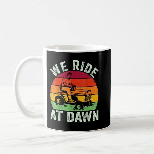 Wir fahren auf der Vater Traktor Garde des Morgenm Kaffeetasse (Links)