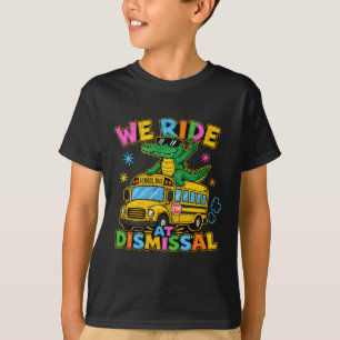 Wir fahren bei Entlassung Gator Schulbus T-Shirt
